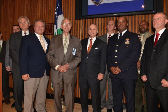 Original NYPD detectives on the case, Chief Reznick (navy) & ret Det Jerry Giorgio